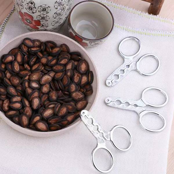 Melon Plier Scissor Nut Cracker ruostumaton teräs Walnut Pine Sh