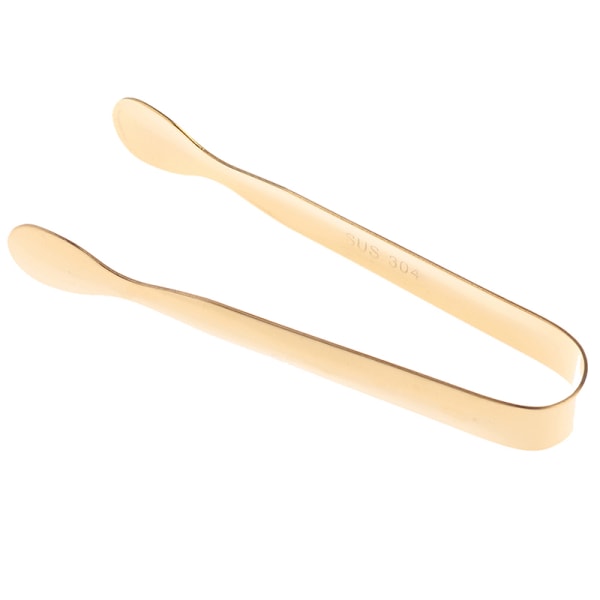 11 cm Tong rustfritt stål Clip Brød Is Clamp Is Tong Bar K Gold