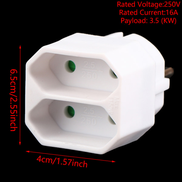 EU-muunnospistoke 1 - 2 / 1 - 3 -suuntainen eurooppalainen power A