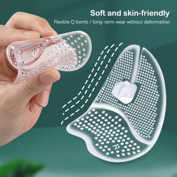 1 Par Flip Flops Sandaler Puder Pad Tå Forfod Indsætter Sko