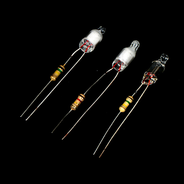 10 stk neonpærer 4*10 mm 5*13 mm hovedstrømindikator med Red F4