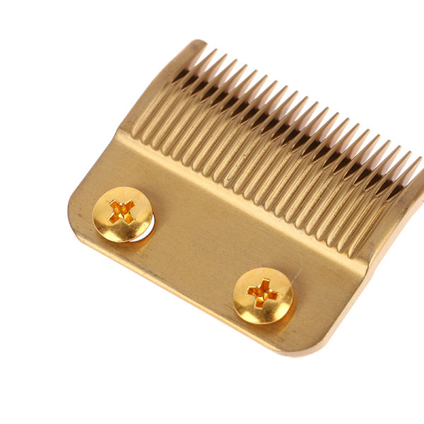 2st/ set Groove Tooth Hårtrimmer Ersättningsblad för hår Gold