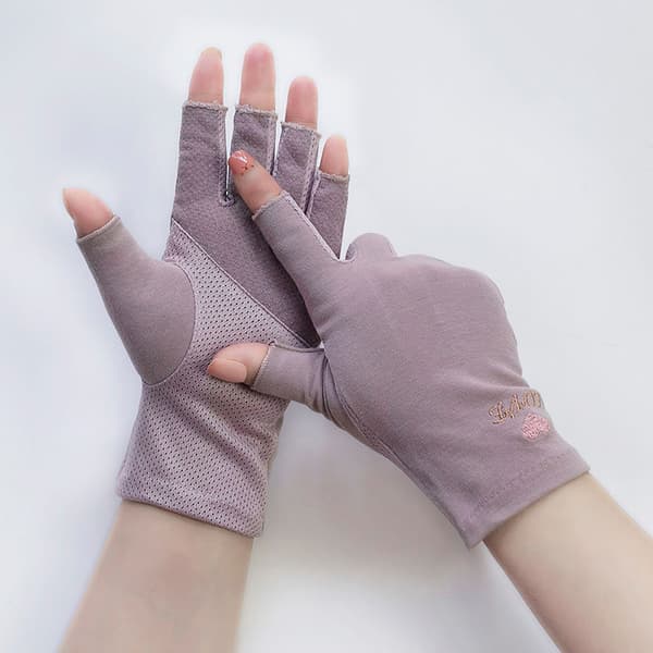 1 Par Anti UV Handsker UV Shield Handske Fingerløs manicure negl A2