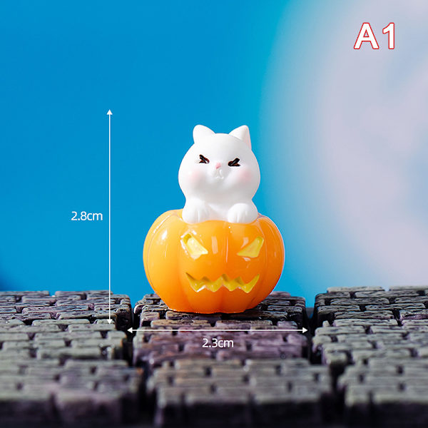 Halloween krystalkugle ornament hjem mikro landskab dekoration A4