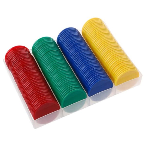 160 stk/sett plastpokerchipsmarkører for mahjongpokerspill T