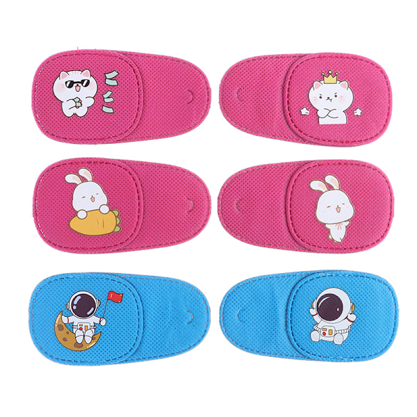 6 kpl / set Sarjakuva Lasten Single Eye Cover Eye Mask Lazy Eye P A/right eye