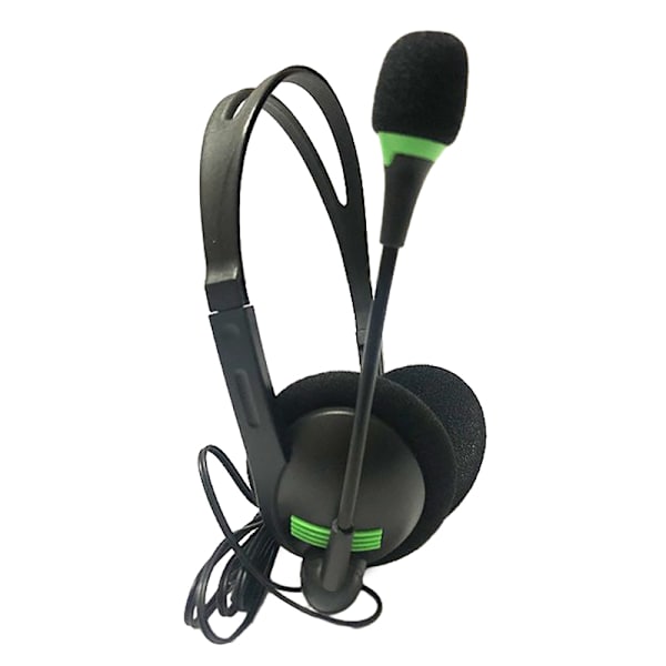 3,5 mm trådbundna hörlurar Universal headset med mikrofonbrus Black