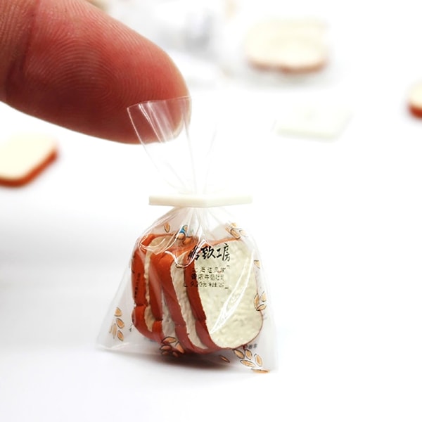 1påse 1:12 Dockhus Miniatyrbröd Rostat bröd Minimodell Kök D