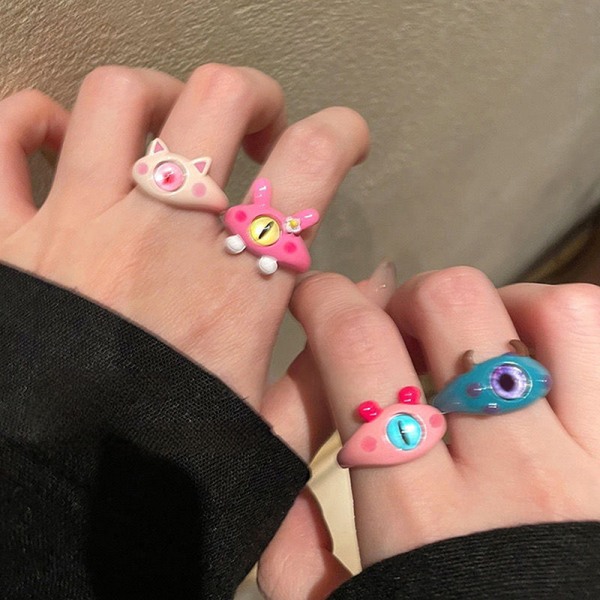 n Populär e Style Djurring Mode Personlighet Charm Finger 4