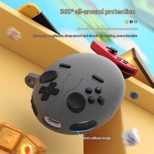 Fodral för Huawei FreeBuds 6 Shank 3D Gamepad Spelfodral Skydd Light gray