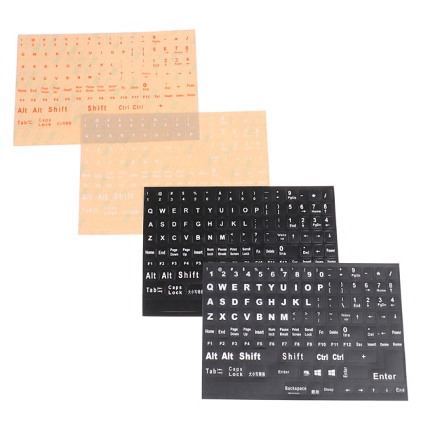Engelska Full Keyboard Frosted Transparent Keyboard Stickers Com A