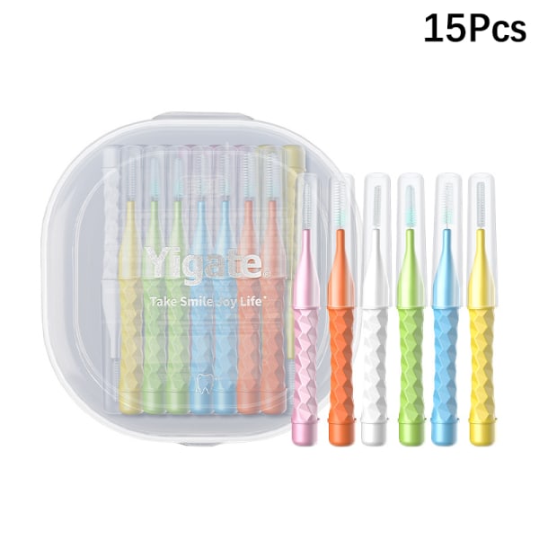 0,4-1,5 mm Multiple Size Interdental Clean Brush Tooth Stick Den Multicolor 0.4-1.5mm