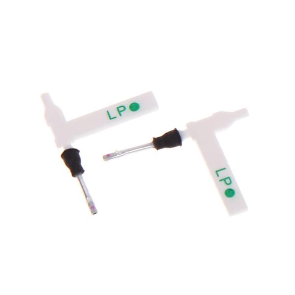Levysoittimen vaihtoneula kaksoisrubiinille 2Pcs