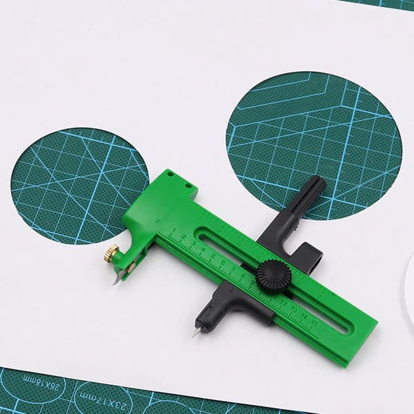 1-Styk Rotary Compass Circle ter Dobbelt-trins justerbart papir A2