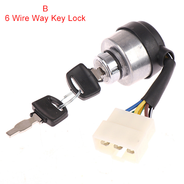 4/6 Wire Way Bensiinigeneraattori Sytytyskäynnistys Avainlukkoyhdistelmä 6 Wire Way Key Lock