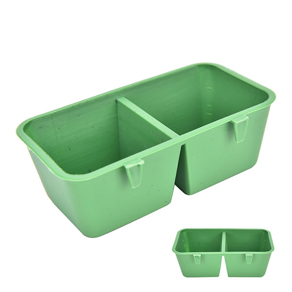 2 in 1 Parrot Water Bowl Cups Muoviset linnut kyyhkyset häkkihiekka