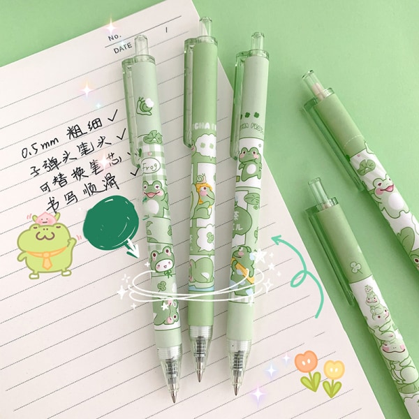 3st brevpapper e Pens School n Stationery Pen Kawaii Pen 3Pcs