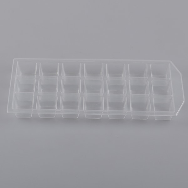 21Grid Ice Cube Pudding Maker Form Køleskab Ice Form Bakke