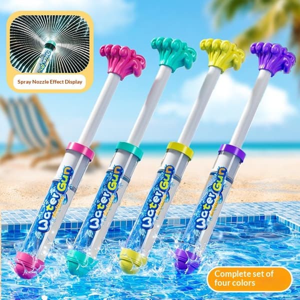 Vatten för barn Sommar Dragtyp Vattenblästrare Soaker Squirt F Blue
