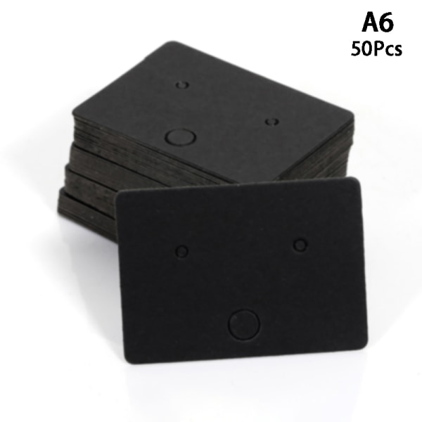 50 stk runde papp øredobber displaykort blankt kraftpapir J A5