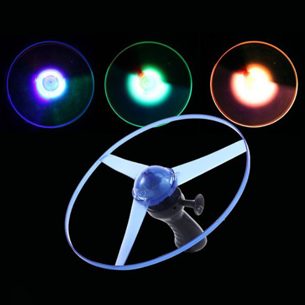 Flyvende Spinning Lysende Legetøj Glødende Flyer Kids LED Light Hand