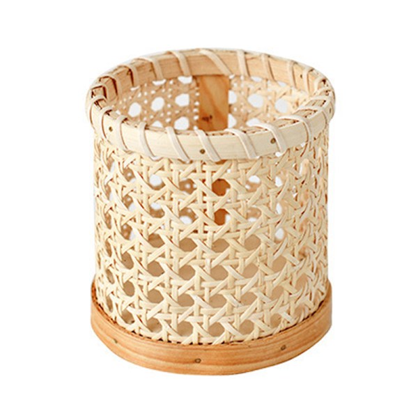 Rattan sticks Opbevaring Håndlavede ske Organizer Holder blyanter O A