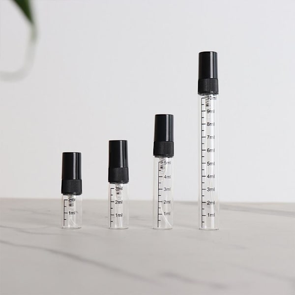 1 st Mini Reseparfym Atomizerflaska Bärbar Spraypump R Black 5ml