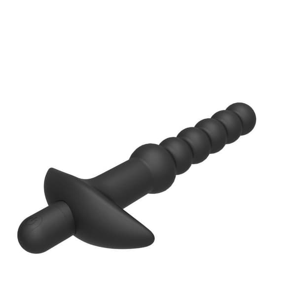 Silikon Analplugg Prostatamassasje Vibrator Rumpeplugger 6 Perler A2