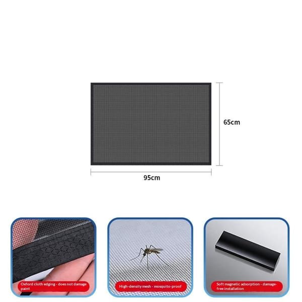 Magnetiskt biltak myggnät Proof Mesh Bil Camping Soltak A3