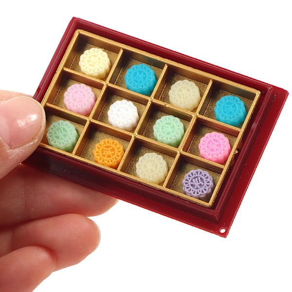 1:12 Dukkehus miniture simulering Mooncake Model Decoration A