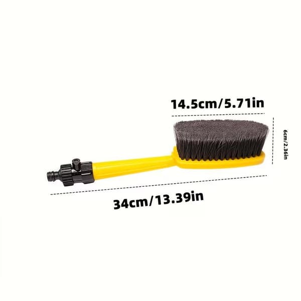 1 stk multifunksjonelt raskt bilvaskebørstehode Black A1