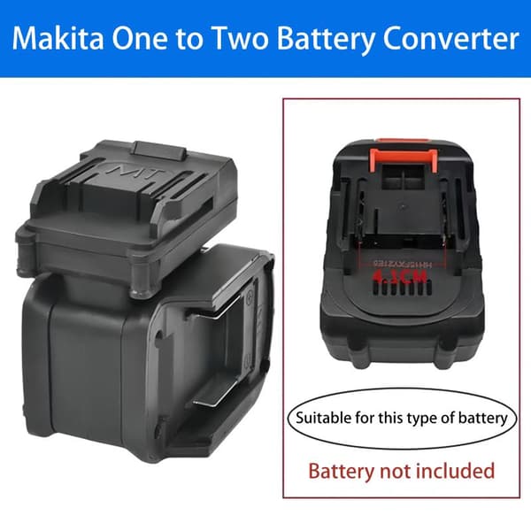 2-i-1 parallellkrets batteriadapteromformer for 18V BL1830 A1 1PC