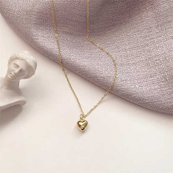 1 Stk Simple Heart Shape Halskæde New Fashion Sweater Chain Acc