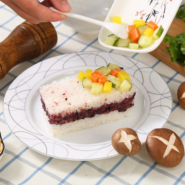 No Stick Musubi Maker Press med liten rispadle White