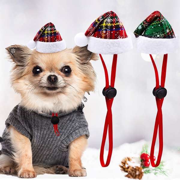 Christmas Pet Dog Hats Fashion Christmas Hat Hund Party Dekorera Green