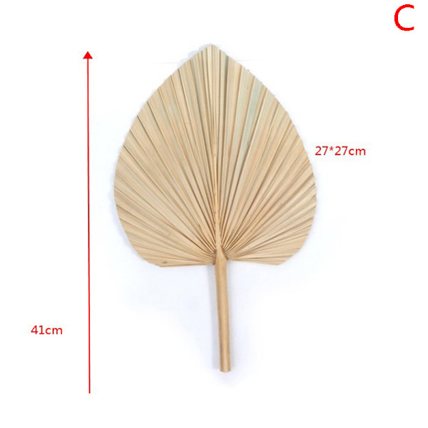 Palm Fan Leaf Torkad Blomma Palm Leaf Festdekoration Bröllop S C
