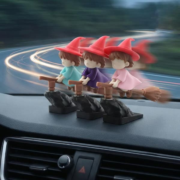 e Flying Girl Bil Dashbordpynt Mini Trollmann Figur Bil A2