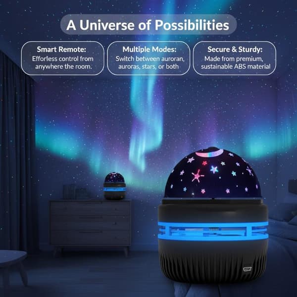 LED Stjernehimmel Lys Soveværelse Natlys 5V USB Dekoration Atm 4W USB 5V