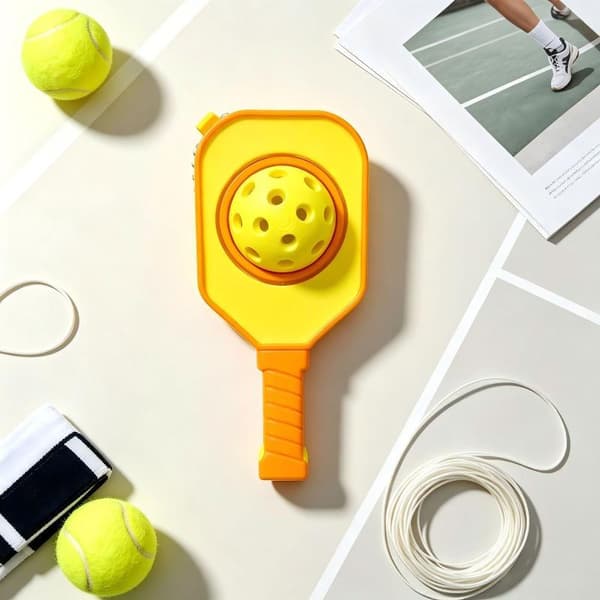 1 stk Pickleball Racketformet Fidget-leketøy med roterbar ball A3