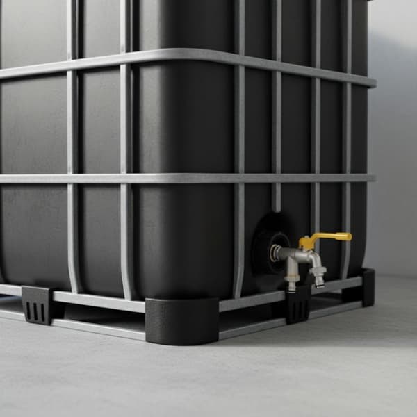 1 set kranadapter 1/2'' 3/4'' IBC vattentankanslutning med