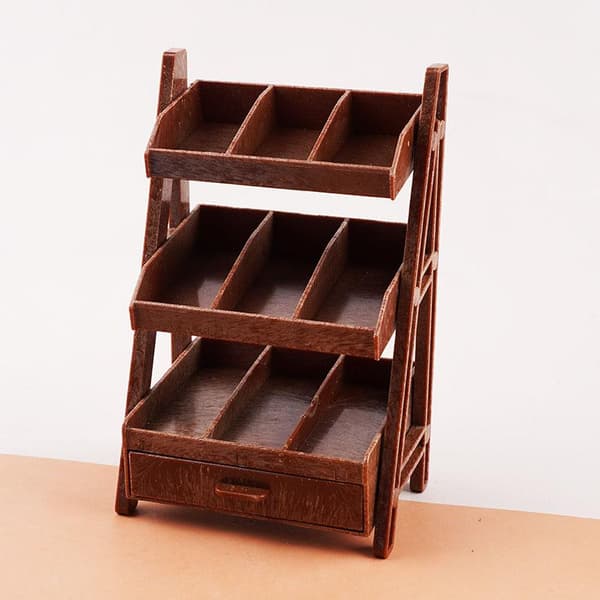 1 st 1/12 dockskåpsleksak Mini displayställ Förvaringshylla Modell F A2