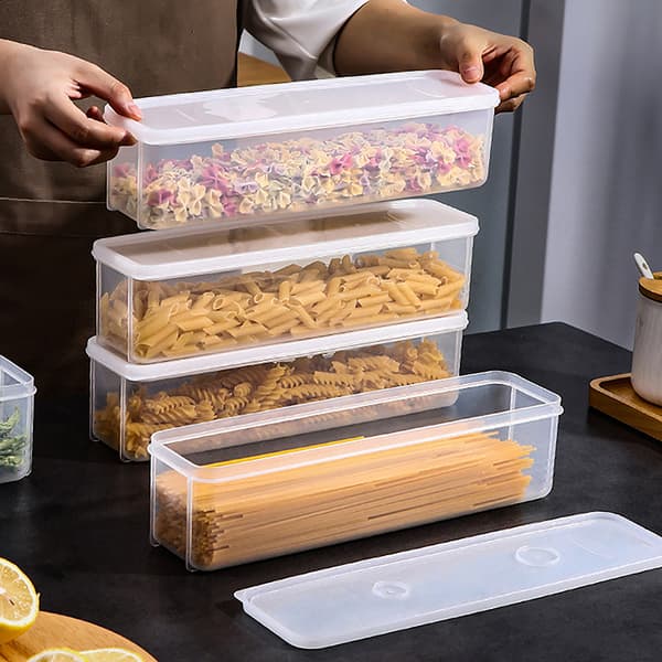 Nudlar Förvaringslåda Kök Nudel Spaghetti Behållare Gray