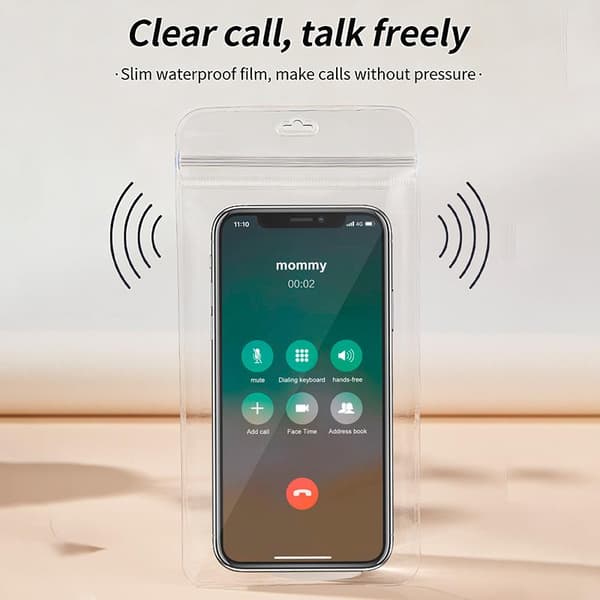 Universal Gennemsigtig Regntæt Telefonpose Vandtæt Touch Ph C