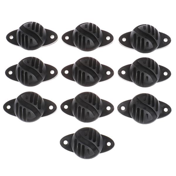 10stk/parti Ringkrog Skrue Elhegn Plastisolator Alum