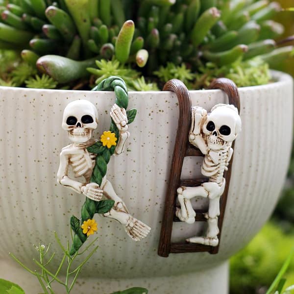 2-delt sæt skeletpotteknusere til planter