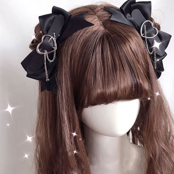 Lolita Bowknot Hair Clip Hestehale pandehår Hår Rejse Hårnåle Lo A3