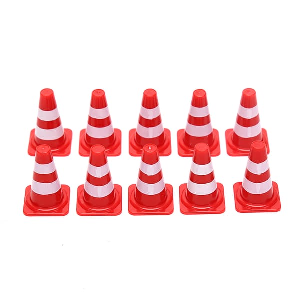 10x Mini PlasticTraffic Cones Sport Training Roadblock Mini Tra