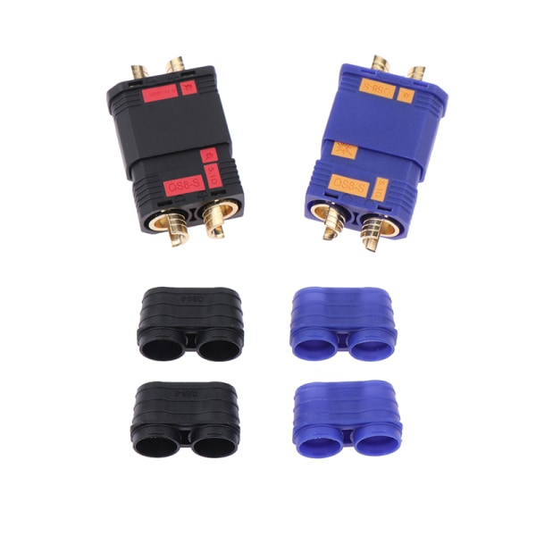 QS8-S Heavy Duty Battery Connector Anti-Spark Gold Connector La Black