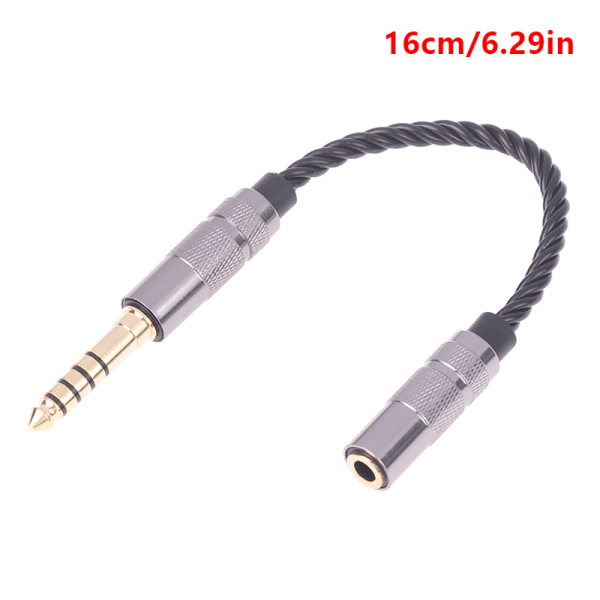 4,4 mm balansert hann-til 3,5 mm stereo-hun-adapterkabel 4,4 mm B