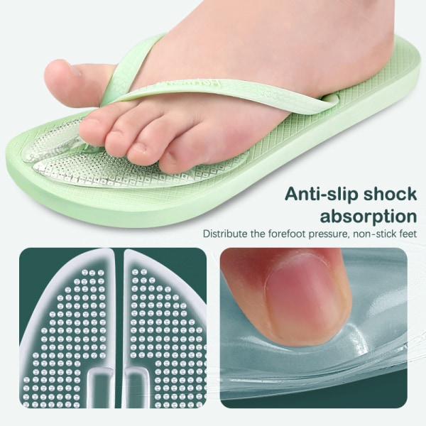 1 Par Flip Flops Sandaler Puder Pad Tå Forfod Indsætter Sko